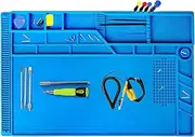 Silicone Soldering Mat, Large Anti Static Magnetic Electronic Repair Work Mat for BGA and Gun Soldering Iron, Workbench, Cell Phone Laptop Repair