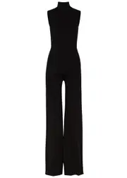 GAUGE81 Gijon Open-back Knitted Jumpsuit - Black 44 (UK16 / XL)
