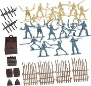 ADOCARN 1 Set Pirate Toy Set Skeleton Warrior Figures Pirate Props Army Toy Figures for Boys and Girls