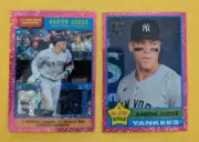 2025 Topps Heritage 1976 Pink Chrome Refractor Aaron Judge NY Yankees + RB