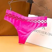 [FARZAH] Women Panties Female Underwear 3PCS/Set Sexy G-String Thongs Cotton Women Panties Hollow Out Slip Femme Plus Size S-XXL Underwear for Women Female Lingerie Underpants(Pink 1pc,S)
