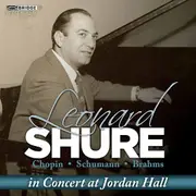 In Concert at Jordan Hall - Leonard Shure CD
