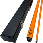 GRAFEX NEON ORANGE Graphite multi-weight system Pool Snooker Billiard Cue and Black Cue Case