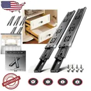 5 Pair Full Extension Drawer Rails - 100 LB Load Capacity, Side Mount Soft Close