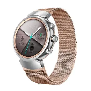 手錶配件 錶帶適配華碩Asus ZenWatch 3 智能手表米蘭尼斯鋼帶 不銹鋼運動表帶