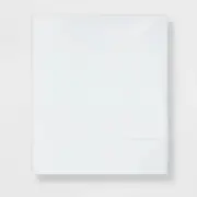 Full 400 Thread Count Performance Flat Sheet White - Threshold: Cotton Sateen,