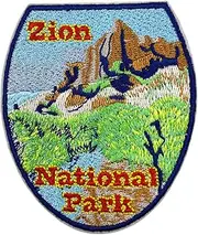 [Stitch-Witch] 3.4‘’ Zion National Park Travel Souvenir Full Embroidered Iron on Patch