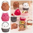 1Pcs Children Lunch Box Stackable Food Storage Container Thermal Bento Box