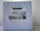 Oeko-Tex Soft Washed 4pc Twin/Twin XL White Sheet Set 100% Recycled Polyester