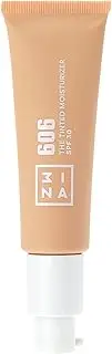 [3ina] MAKEUP - Vegan - Cruelty Free - The Tinted Moisturizer SPF30 606 - Ultra light pink - BB Cream Light to Medium Coverage - Hyaluronic Acid - SPF Face Moisturiser For All Skin Tones