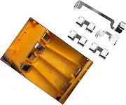 Battery Compartment Contact Piece Compatible with FLUKE 187 Multimeter Battery Contact Plate Replacement Parts (Silver)