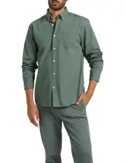 [Marcs] Sam Cotton Poplin Shirt in Balsam Green