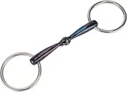 Equinate Sweet Iron Snaffle 14 mm Simply Broken Anatomically Shaped Mouth-Friendly Bit Promotes Saliva Formation and Stimulates Chewing Activity