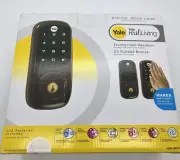 Yale Real Living Keyless Touchscreen Digital Deadbolt In Oil Rubbed Bronze New