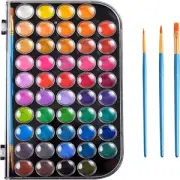 Watercolor Brushes Set 48 Color Paints Sets Watercolor Palette For Adults