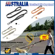 Tactical Big Dog Lead Dual Handles Nylon Bungee Heavy Duty Training Leash Buckle