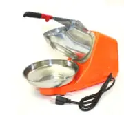 New Dual SS Electric 220lb/h Ice Shaver Blade Snow Cone Maker Machine Crusher