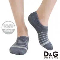 在飛比找蝦皮商城優惠-【D&G】條紋足底圈絨隱形女襪-D374 女襪 襪子 隱形襪