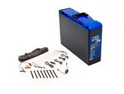 Kings 100AH Slim Lithium Battery + 4 Bar Camp Light Kit