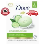 Dove Beauty Bar Women's Bath Soap Cool Moisturizing Gentle 3.75 oz 8 Bars