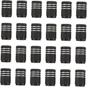 JECOMPRIS 24 Pcs Tire Air Caps Durable Valve Stem Caps for Car Truck Standard Valves Prevent Dust and Leakage Fit
