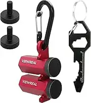 Red Extra Tall Stair Gauges Set with Holder: A Non-Slip Guide for Circular Saw & Carpentry Squares, Perfect for Framing & Rafter Layout