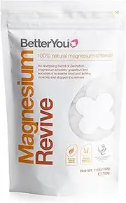 BetterYou Revive Bath Flakes, Blend of Pure Zechstein Magnesium Chloride with Restorative Essential Oils, Grapefruit and Eucalyptus to Sooth Tired and Aching Muscles, 750g