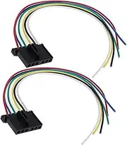 LUMIXE The Lord of The Tools 2 Pieces Tail Light Lamp Wiring Harness Connector 1778452, for Transit Mk6 Mk7 2006-2014 6 Pin 30cm Tail Light Lamp Socket