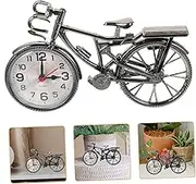 LIFKICH Retro Bike Table Clock Desk Alarm Clock Decor for Bedroom Boys and Girls's Birthday European American Style