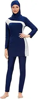 [RICHOLV] Full Cover Muslim Women Swimwear Hijab Swimsuit Modest Beachwear Islamic Bathing Suit Arab Modesty Swim Wear Surf Swimming