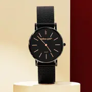 Bullion Gold Timeless Dream Watch - Black and Rose Gold