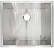 23" Sink Designer Undermount Stainless Steel Zero-Radius Corners LP1 by LessCare