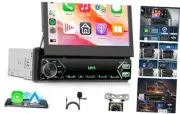 Car Stereo Single Din Touch Screen Flip Out Car Radio with Bluetooth,