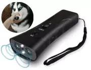 Ultrasonic Dog Barking Control Device, Handheld Adjustable Double Head, Training