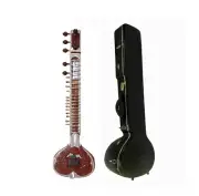 Handcrafted Kamdar Sitar with fibercase -Indian Classical Music Instruments