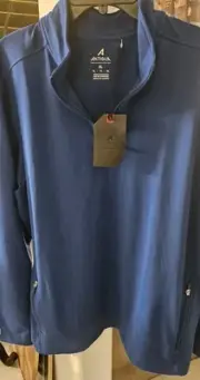 Antigua Men's Quarter Zip Golf Pullover Blue Size XL NWT