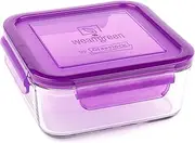 Wean Green Meal Cube Glass Food Container (Grape)