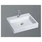 New ECT Global Above Counter Square Basin Ceramic Vanity White Lucci WB 4838