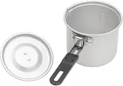 Portable Collapsible Camping Cooking Pot Pot Collapsible Cauldron Stainless Steel Lightweight Cooking Tool Hiking Space Saver Perfect for Outdoor Cooking Equipment Bag