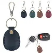 4Pcs For Apple AirTag PU Leather Holder Keyrings Dog Keychain Pet Cases