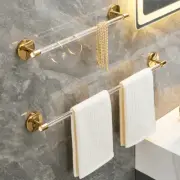 Gold Silver Bath Towel Bar Paper Holder Rack for Bathroom Shelf Hanger Toilet