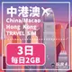 【玩旅卡】3天 中港澳網卡 免翻牆｜每日2GB高速流量吃到飽