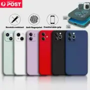 Liquid Silicone Shockproof Soft Case Cover For iPhone 16e 15 14 Pro Max 13 12 11