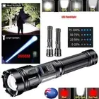 1500000 Lumen Super Bright Flashlight Zoom Rechargeable Torch Lamp Hunting Light