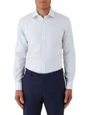 [Dom Bagnato] Turbina Tailored French Cuff Fit Shirt in Ice