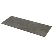 EKBACKEN worktop, grey concrete effect/laminate, 246x2.8x90 cm