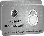 [SAITECH IT] RFID Blocking Cards Protect Your Entire Wallet, Purse, and Cards from NFC Contactless Theft Wallet for Men & Women- PL Silver, Silver, 2 Pcs Silver, Rf