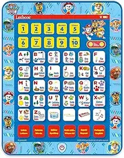 LEXIBOOK JCPAD002PAi4 Paw Patrol Educational Bilingual Tablet, Learn Letters Numbers Words Spelling and Music, English/Portuguese Languages, Blue