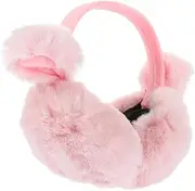 [Healeved] Cat Ear Ear Warmer Headband Winter Earmuff Foldable Cheetah Fluffy Ear Muffs Fox Ears Women Thick Winter Warm Earmuff Cute Hello Blue Ears Cat Ears Adult Faux White