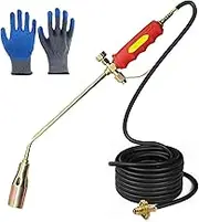 New Propane Torch Weed Burner Kit, Frontaley Torch, Heavy Duty Self Igniter Blow Torch with Turbo Trigger and Hose, for Flame Weeding,Roofing,Melting Ice (2m)